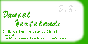 daniel hertelendi business card